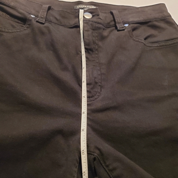 Eileen Fisher Black Denim Jeans Slim RN#78121 Organic Cotton NWT XS or XXS - Picture 11 of 16